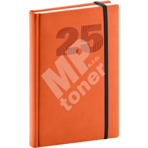 Denní diář Notique Vivella Top 2025, oranžový, 15 x 21 cm 1