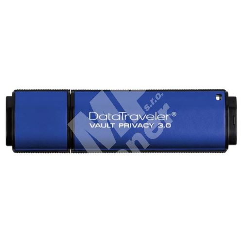 Kingston 64GB DataTraveler, Vault Privacy, USB flash disk 3.0, modrá 1