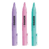 Zvýrazňovač Kores High Liner Plus pastel růžový 3 (3)