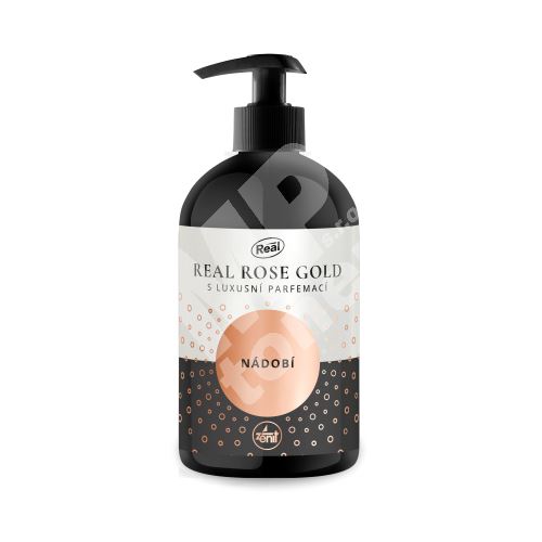 Prostředek na zářivé a čisté nádobí Real Rose Gold, s luxusní parfemací, 500ml 1