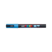 Uni Posca PC-3ML akrylový popisovač, 0,9-1,3 mm, třpytivě světle modrý 2 (1)