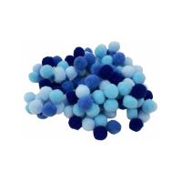 Bambulky Dp Craft 10mm (120ks) modrý mix