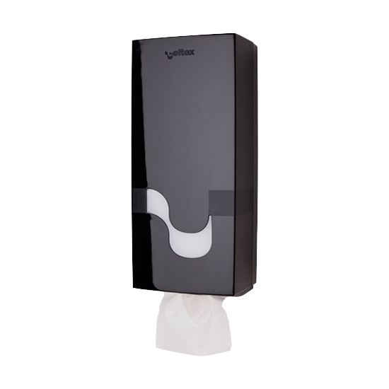 Zásobník Celtex na skládaný toaletní papír černý plast NEW