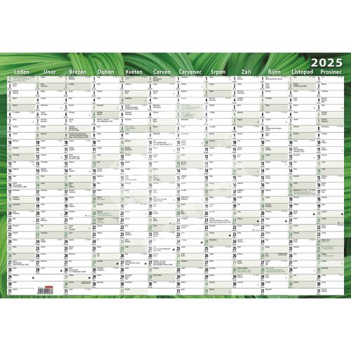 Nástěnný roční kalendář (600x420 mm) - Listy 1