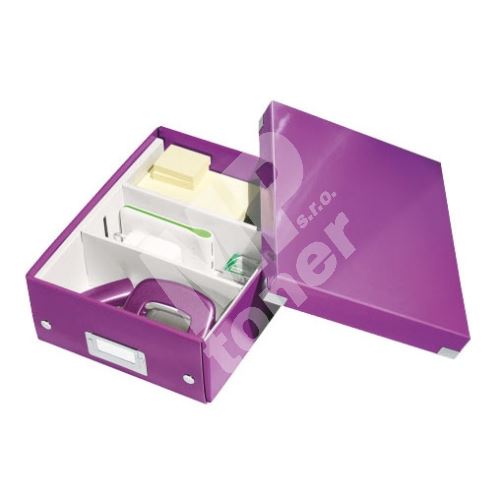 Archivační organizační box Leitz Click-N-Store S (A5), purpurový 1