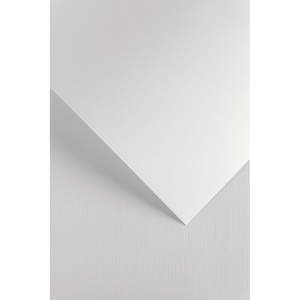 Ozdobný papír Plátno, bílý, 230g, 20ks