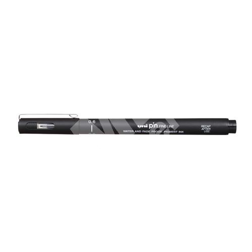 Uni Pin liner 0,6 mm, PIN06-200, černý 1