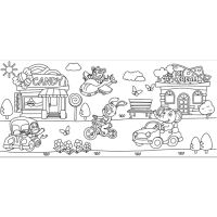 Samolepicí omalovánky na roli Stick n Šťastná hodinka, 31x355cm 1 (1)