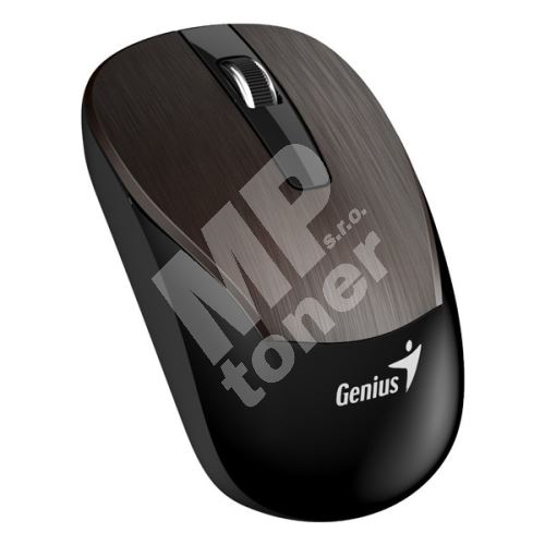 Myš Genius Eco-8015, 1600DPI, optická, 3tl., bezdrátová USB, čokoládová 1