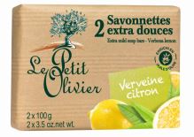 Le Petit Olivier Extra jemné mýdlo - Verbena a citrón, 2x100g