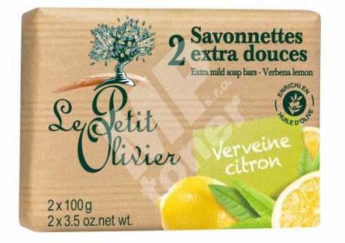 Le Petit Olivier Extra jemné mýdlo - Verbena a citrón, 2x100g 1