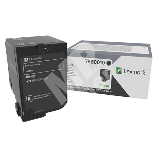 Toner Lexmark 75B0010, black, originál 1