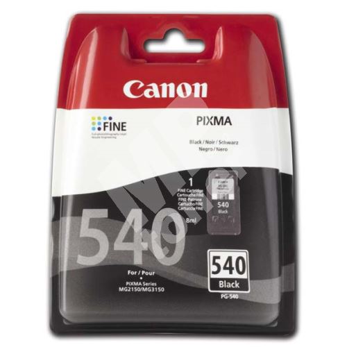 Cartridge Canon PG-540, black, 5225B001, originál 1