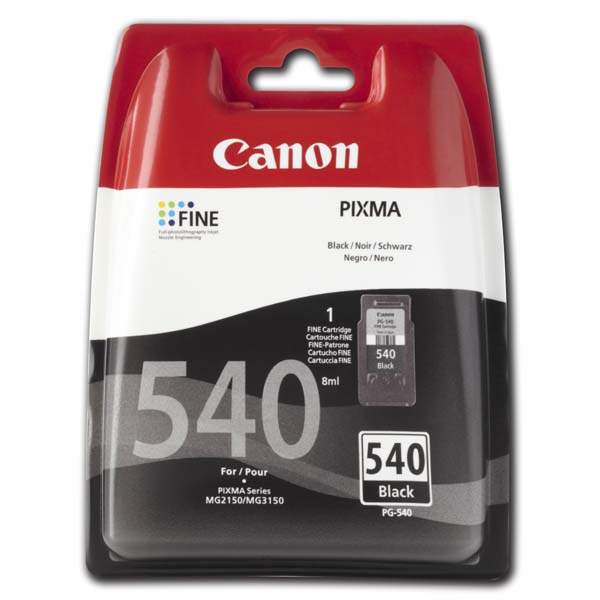 Inkoustová cartridge Canon PG-540, MG2150, MG3150, black, 5225B001, originál