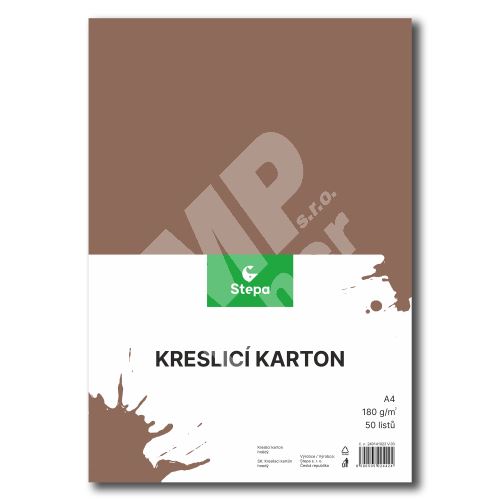 Kreslící karton hnědý A4, 50 listů 2