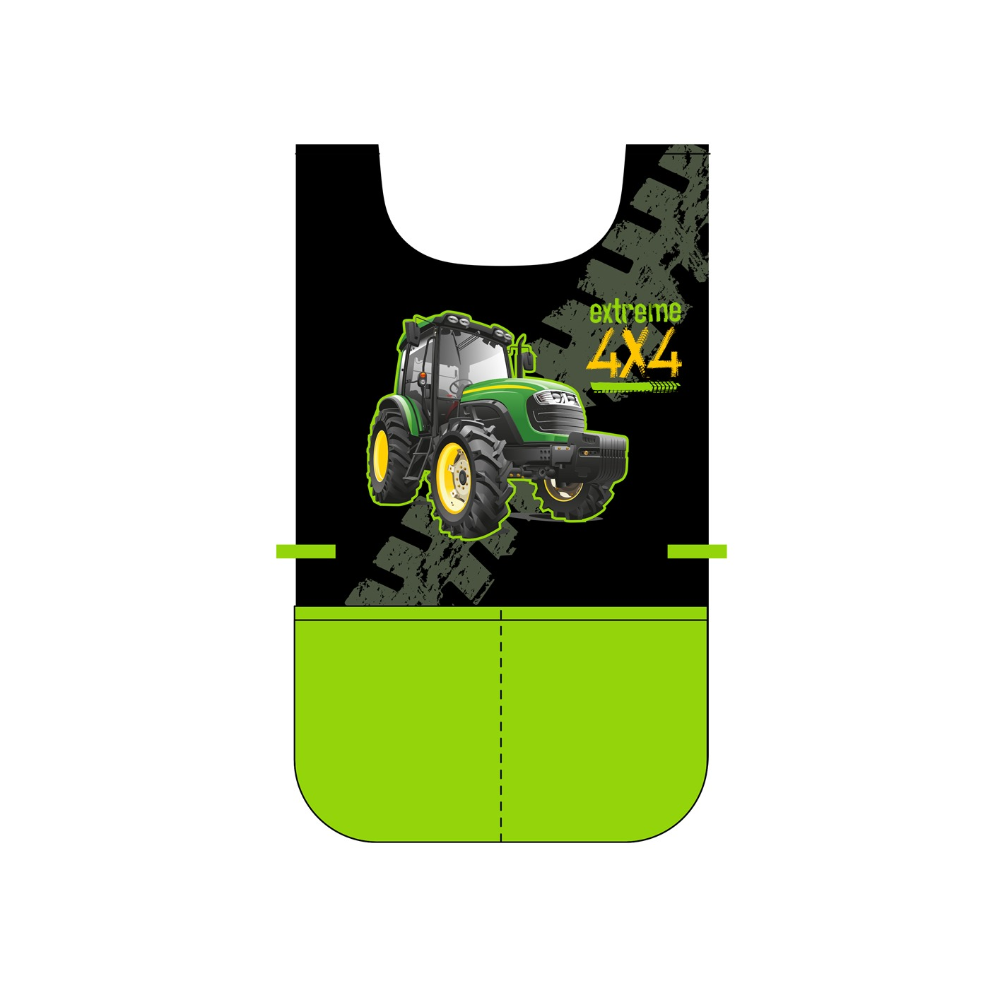 Zástěra pončo Traktor