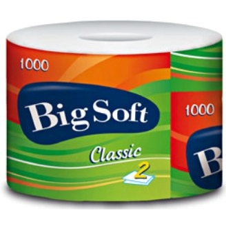Big Soft Classic toaletní papír různé barvy 2 vrstvý 1000 útržků 1 kus