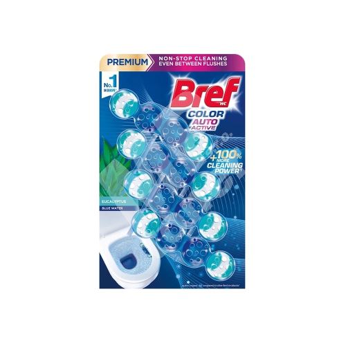 Bref WC blok Color Auto Aktiv Eukalyptus 4 x 50 g 1
