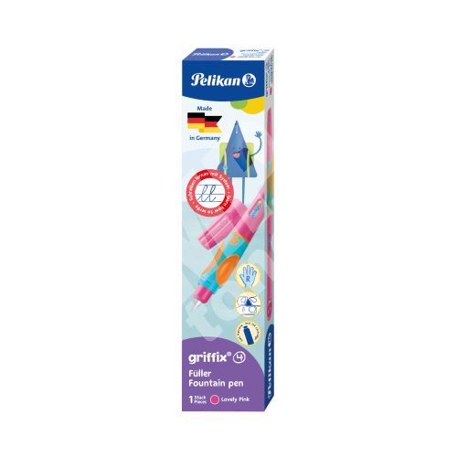 Bombičkové pero Pelikan Griffix 4, pro praváky, růžové 1