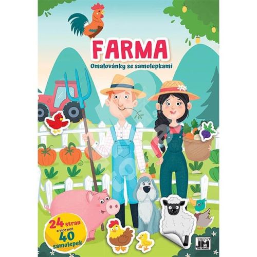 Omalovánky A4 se samolepkami Farma 1