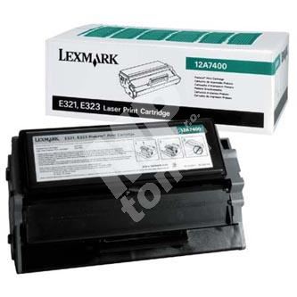 Toner Lexmark E321, 12A7400, černá, originál 1