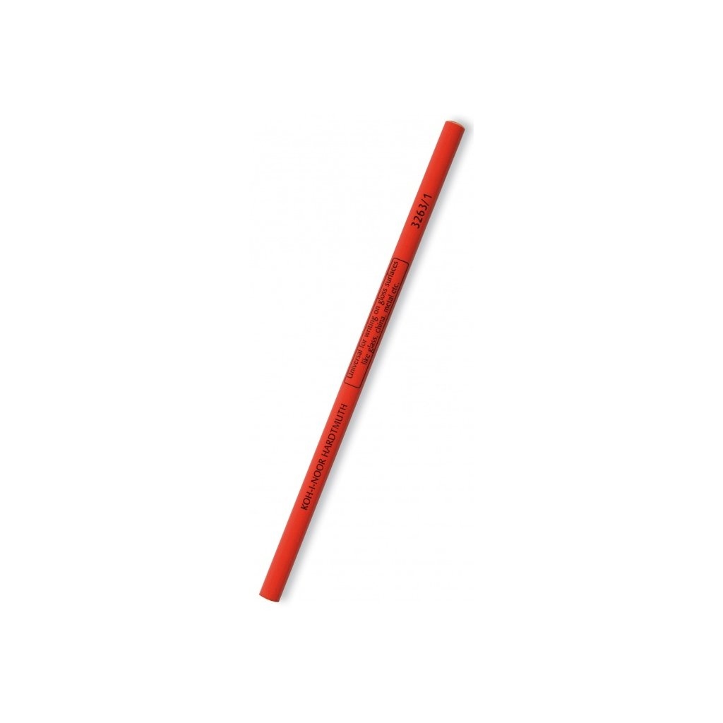 Tužka na sklo Koh-i-noor 3263/1, průměr 7,5mm, červená