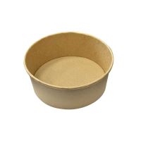 Miska papírová kulatá 1300 ml na salát, kraft, 50 ks