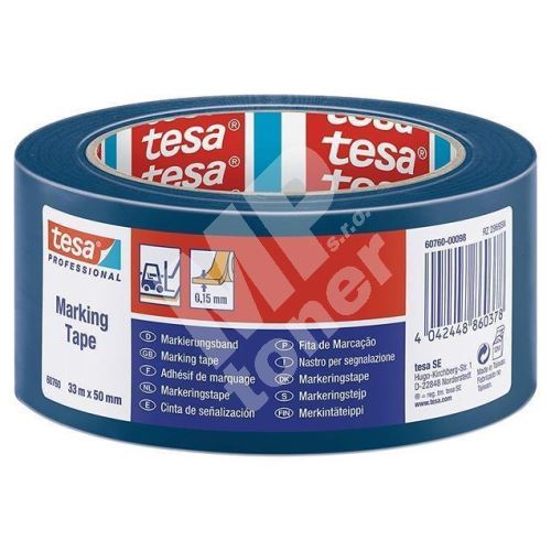 Vyznačovací páska na podlahy Professional, modrá, 50 mm x 33 m, Tesa 1