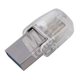 Kingston 128GB DT microDuo 3C, USB flash disk 3.0/3.1 +Type-C, stříbrná 1