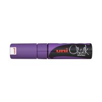 Křídový popisovač Uni Chalk Marker PWE-8K, 8 mm, fialový Křídový popisovač Uni Chalk Marker PWE-8K, 8 mm, fialový
