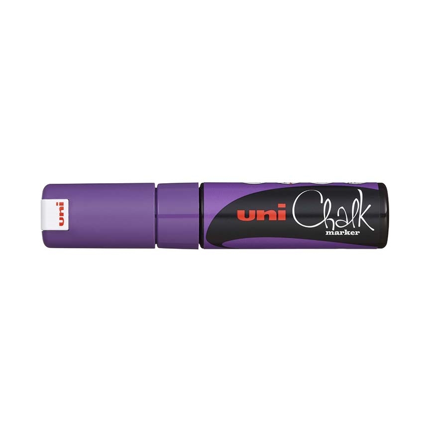 Křídový popisovač Uni Chalk Marker PWE-8K, 8 mm, fialový
