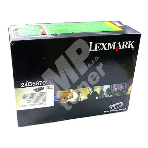 Toner Lexmark 24B5870, black, originál 1