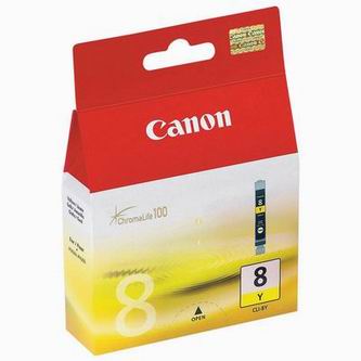 Inkoustová cartridge Canon CLI-8Y, žlutá, 13ml, originál