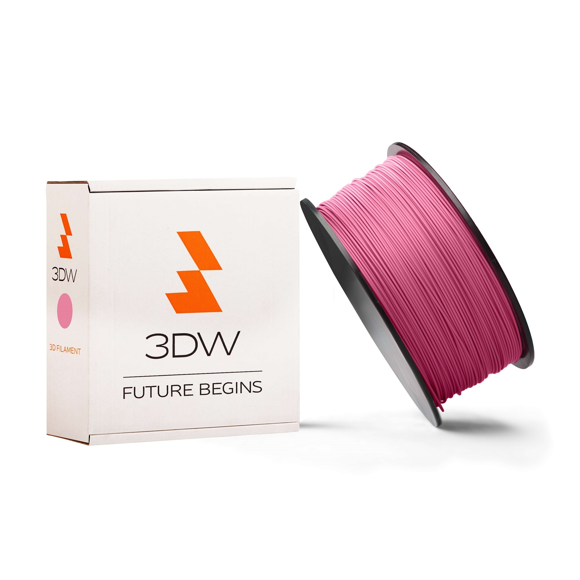 Tisková struna 3DW (filament) ABS, 1,75mm, 0,5kg, růžová, 220-250°C