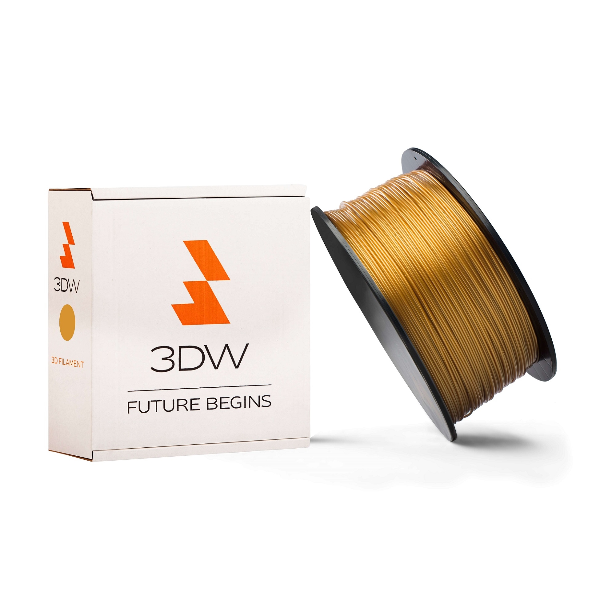 Tisková struna 3DW (filament) PLA, 1,75mm, 0,5kg, zlatá, 220-250°C