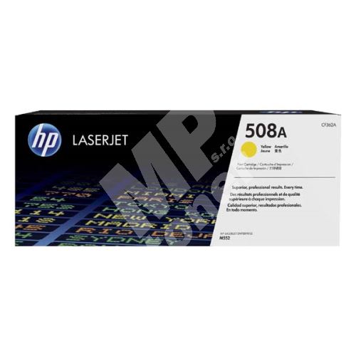 Toner HP CF362A, yellow, 508A, originál 1