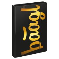 Desky na školní sešity Baagl, A4 Jumbo, Gold