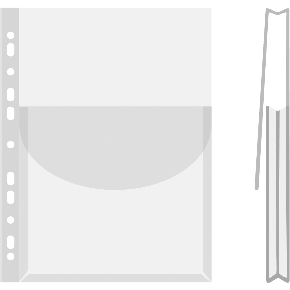 Prospektový obal s kapsou Donau, hladký, A4, PP, 170 µm, transparentní