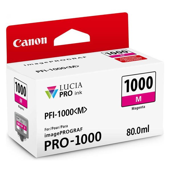 Inkoustová cartridge Canon PFI-1000M, ImagePrograf Pro 1000, magenta, 0548C001, originál
