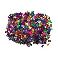 Dekorace motýli, mix barev, 11 mm, 14 g