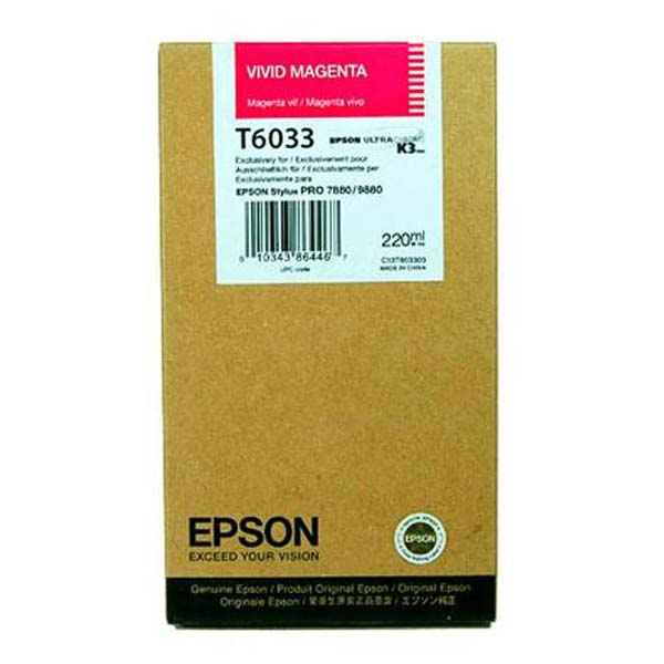 Inkoustová cartridge Epson C13T603300, Stylus Pro 7800, 9800, Vivid červená, 1*220ml, orig
