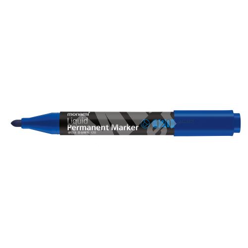 Popisovač permanentní Monami SigmaFlo 120 Liquid, modrý 1