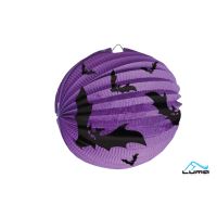 Lampion kulatý Luma 25cm HALLOWEEN netopýr Lampion kulatý Luma 25cm HALLOWEEN netopýr