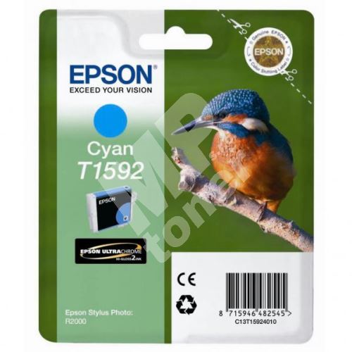 Cartridge Epson Stylus Photo R2000, C13T15924010, cyan, originál 1