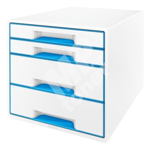 Zásuvkový box Leitz WOW, 4 zásuvky, světle modrý 1
