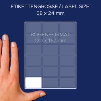 Samolepící etikety 38 x 24 mm, 522 ks etiket v bal. 3325 5 (5)