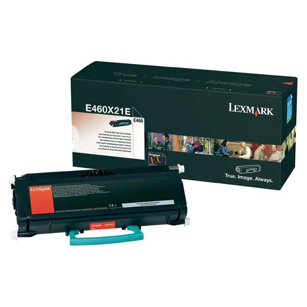 Toner Lexmark E460X31E, E460, black, originál