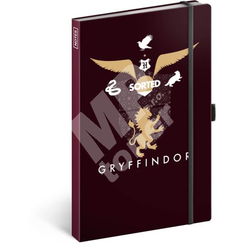 Notes Notique Harry Potter, Gryffindor, linkovaný, 13 x 21 cm 1
