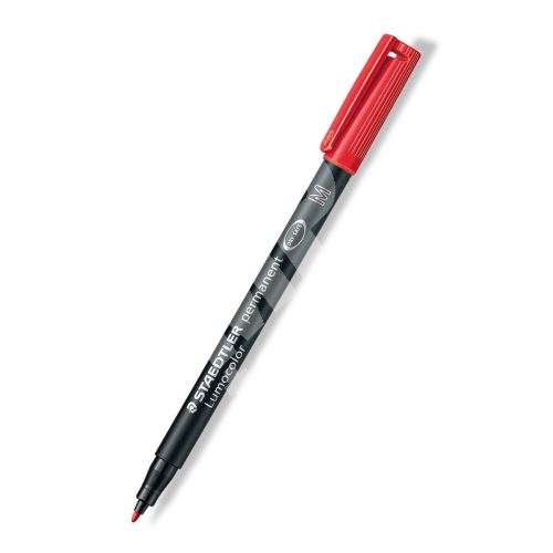 Staedtler Lumocolor 317 M, permanentní popisovač, červená, 1 mm, OHP 1