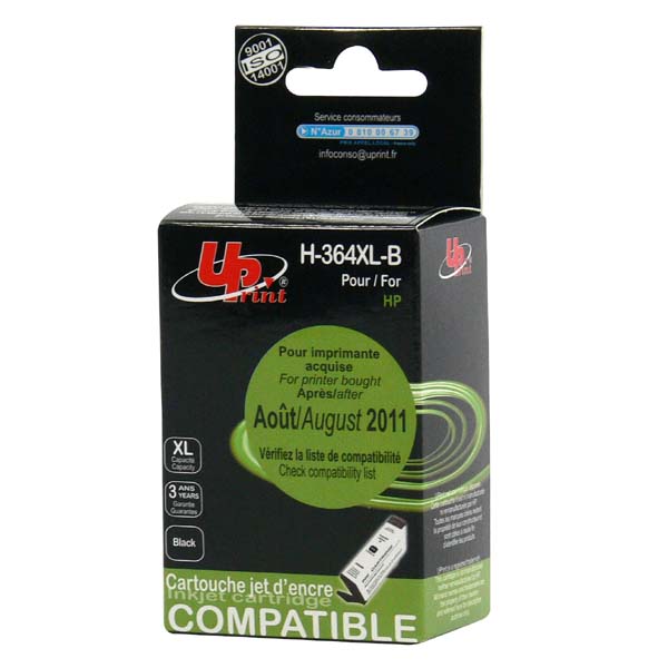 Kompatibilní cartridge HP CN684EE, Photosmart B8550, C5380, D5460, black, H-364XLB